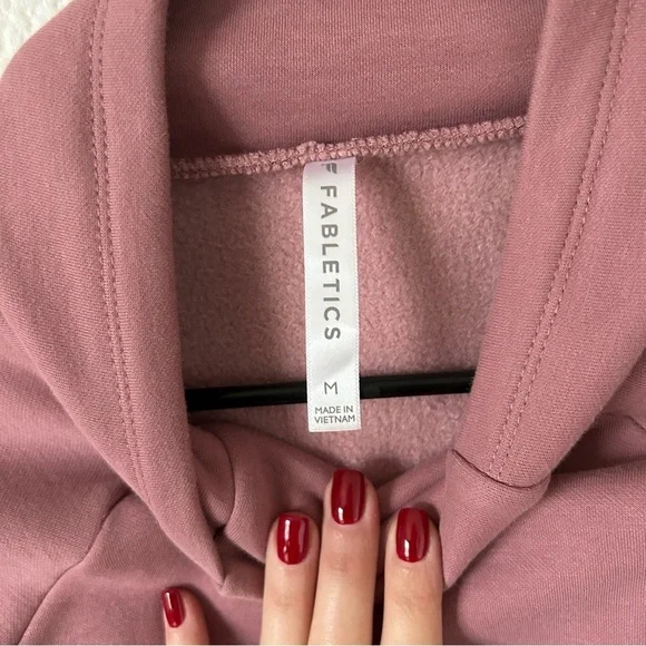 Fabletics Women’s Medium Dusty Rose Activewear, Mock Neck, Turtleneck Sweater - Picture 5 of 10